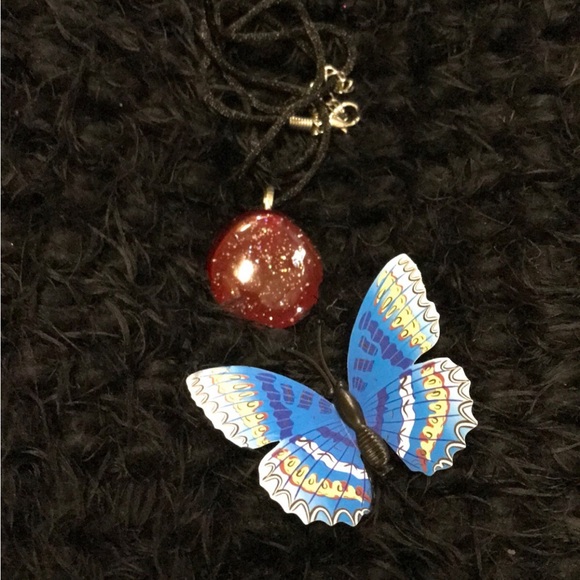 Marble Glass One of a Kind Unique Rare Handmade Necklace - Picture 12 of 16